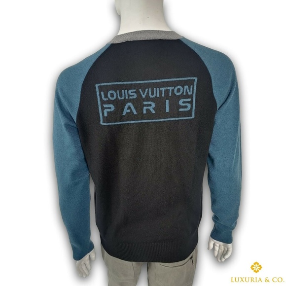 New Authentic Louis Vuitton Wool Cashmere Color Block Sweater
